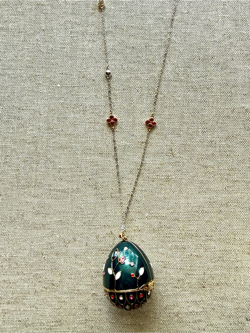 Swarovski Wings of Fantasy Precious Egg Pendant Necklace w/ Box NWT - Picture 7 of 9